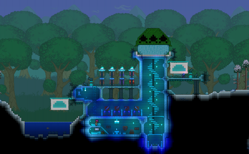 Terraria ферма мобов