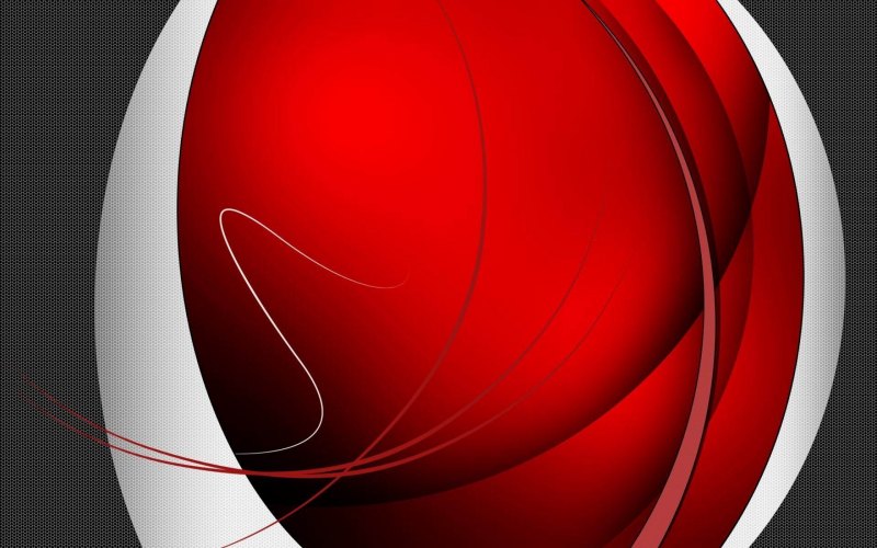 Красно белая абстракция