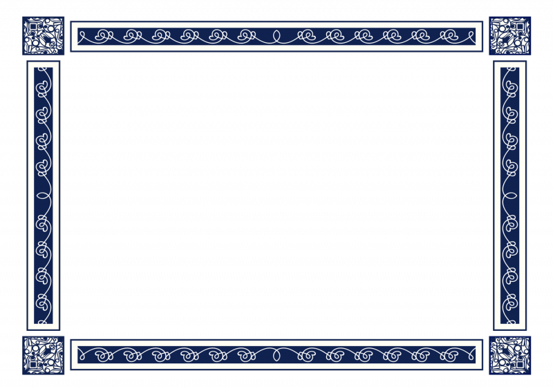 Казахский орнамент рамка