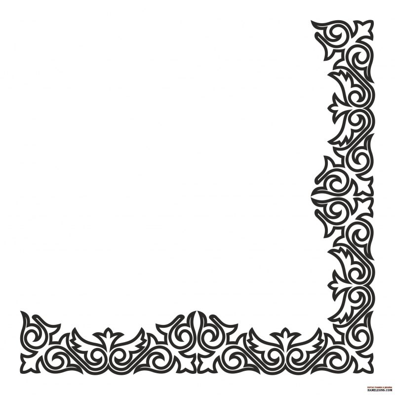 Кыргызский орнамент угловой