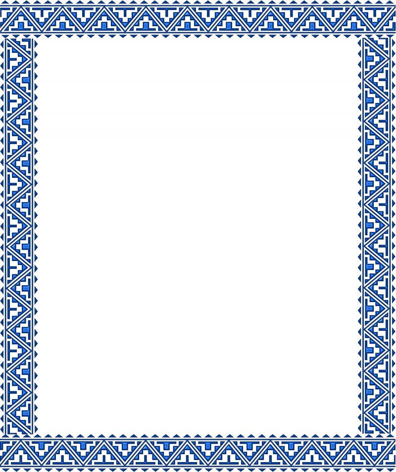 Рамка национальный орнамент
