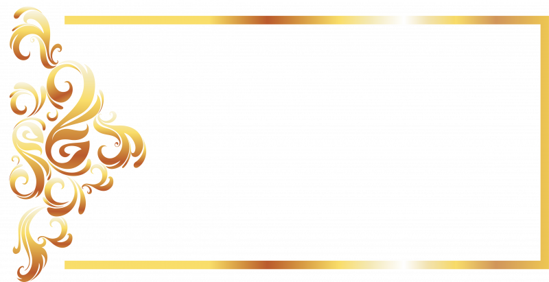 Золотистые рамки линии