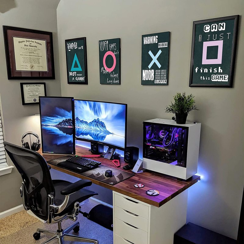 Геймерская комната фон