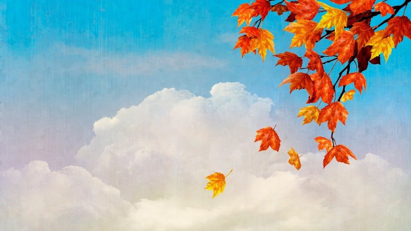 Осеннее небо для детей