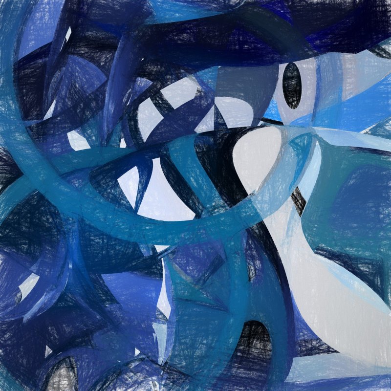 Абстрактная композиция зима