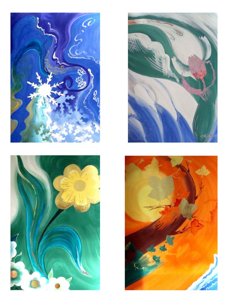 Абстрактная композиция Весна