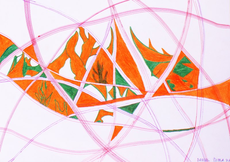 Сад Абстрактная композиция