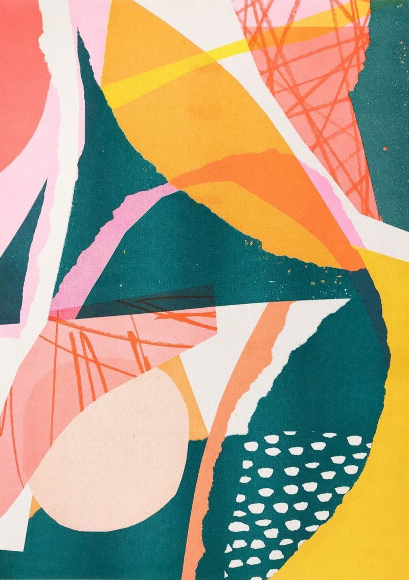 Абстрактные графические композиции в веб дизайне цветы