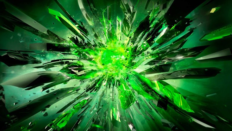 Абстракция в зеленых тонах