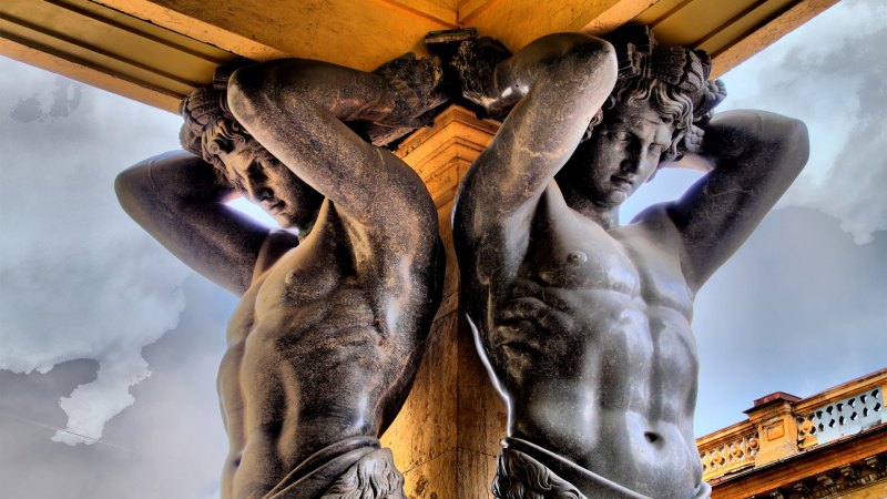 Атланты /скульптор Александр теребенёв/