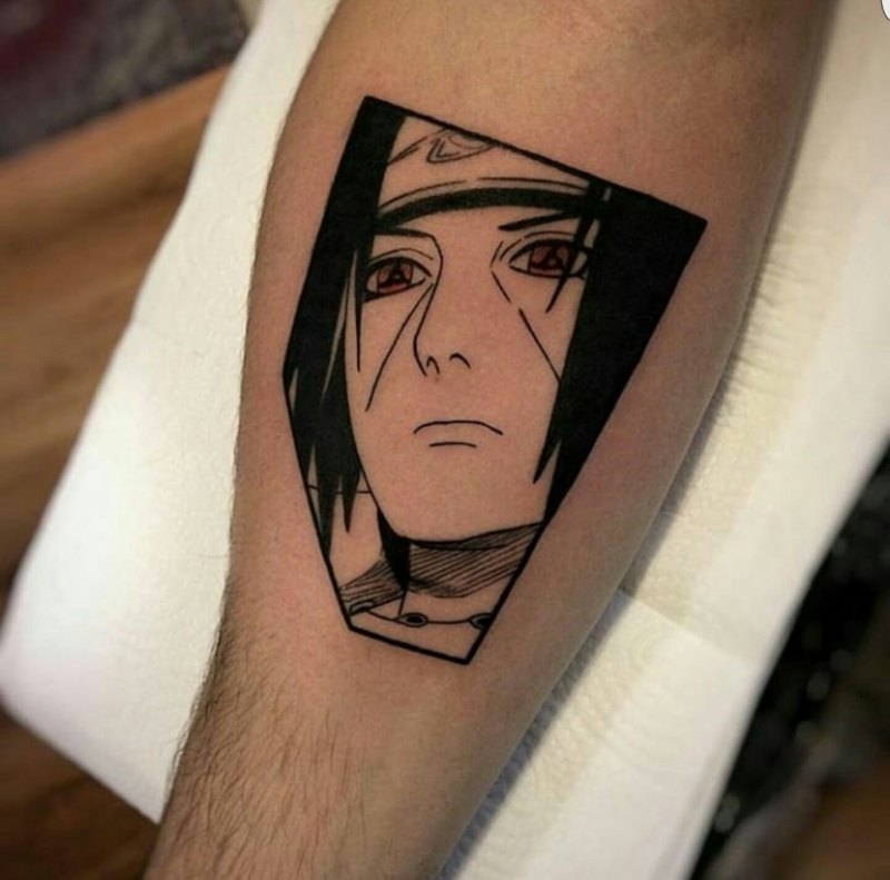 Итачи Учиха тату