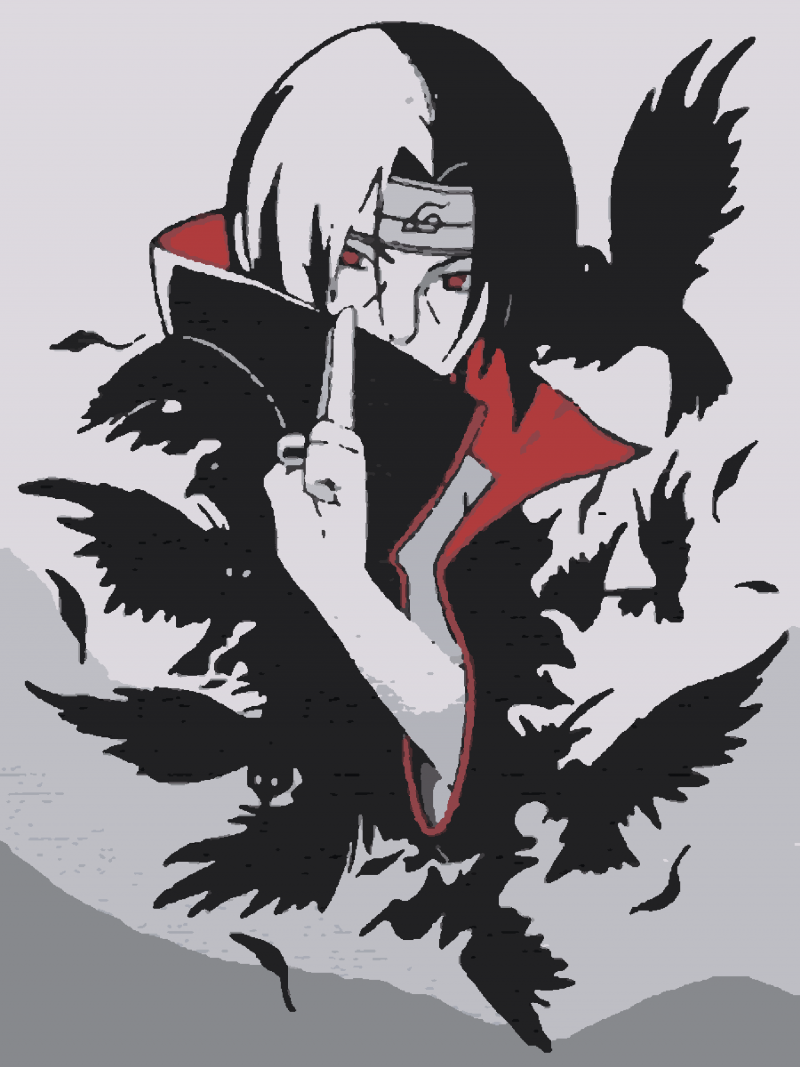 Итачи Учиха ворон