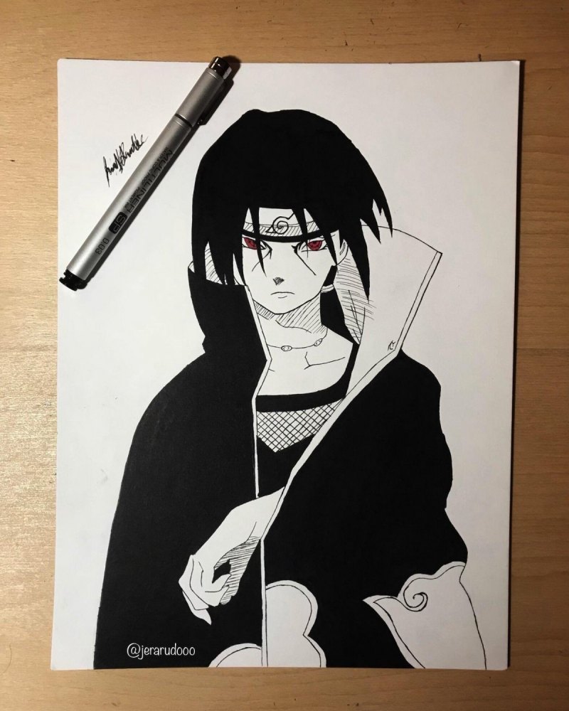 Итачи карандашом профессиональные