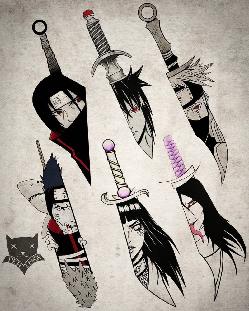 Ворон Итачи с шаринганом