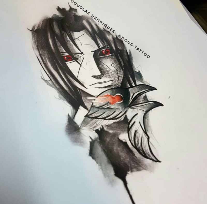 Итачи Учиха портрет