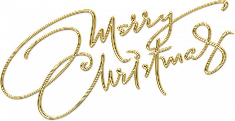 Merry Christmas для фотошопа на прозрачном фоне