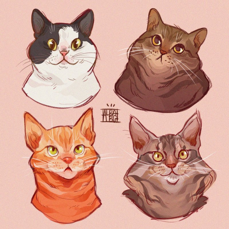 Котик скетч