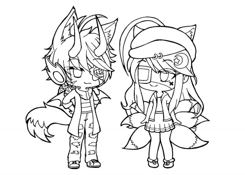 Раскраски гача лайф