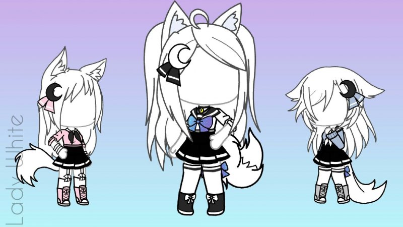 Волосы для ОС гача лайф девочки