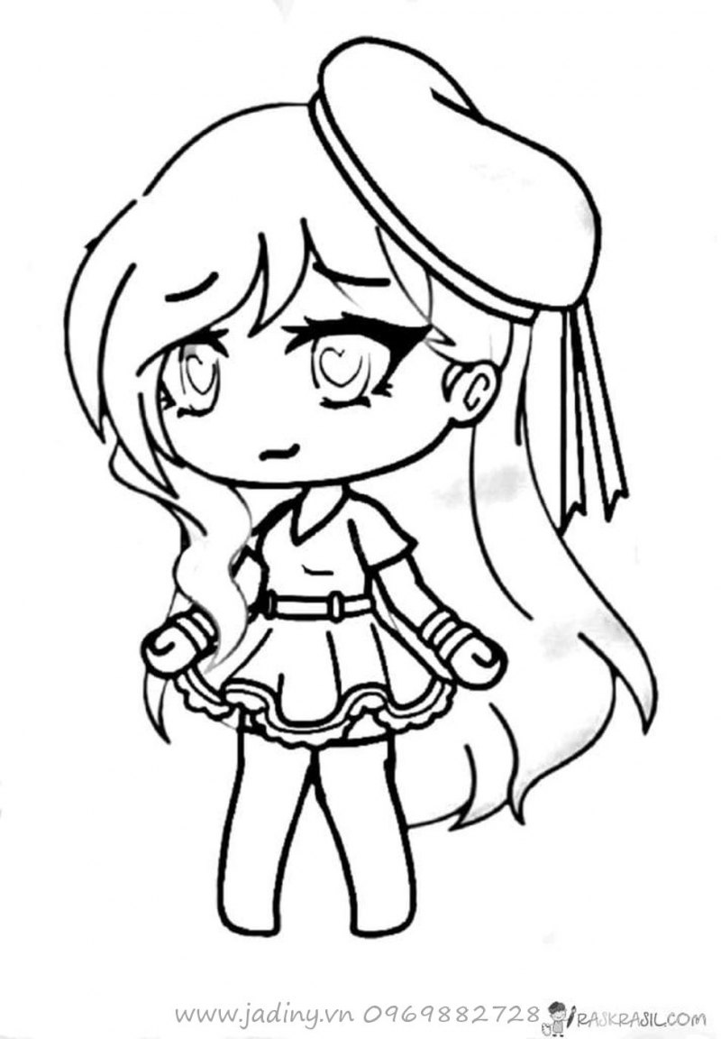 Раскраски гача лайф