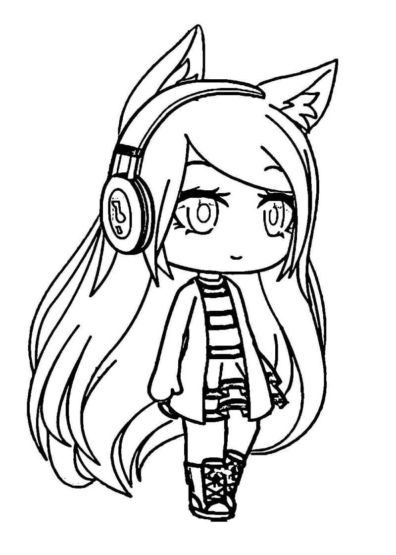 Колоринг гача лайф