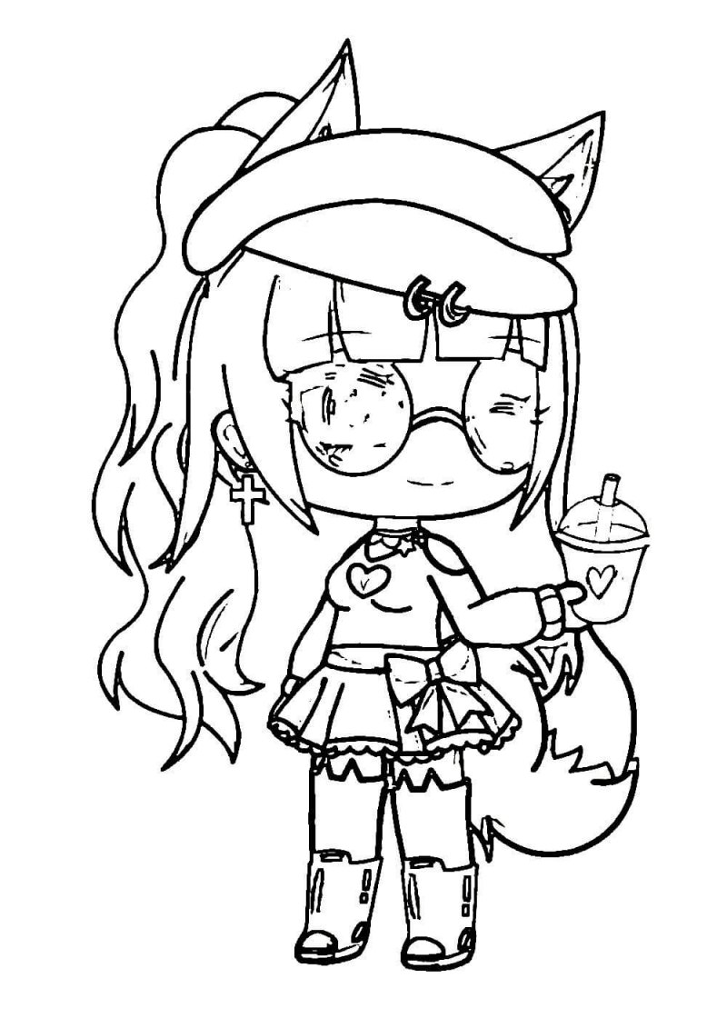 Колоринг гача лайф