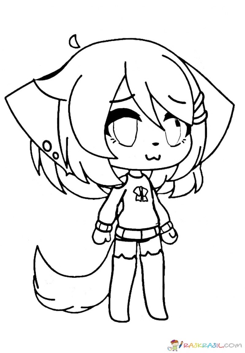 Раскраски гача лайф