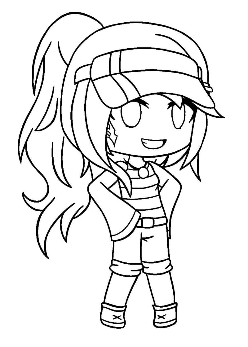 Распечатки для девочек гача лайф