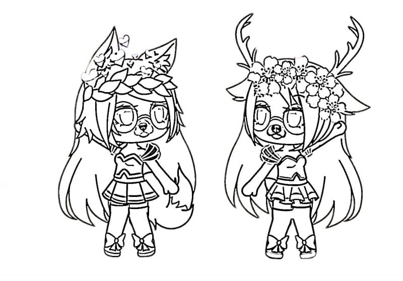 Раскраски гача лайф