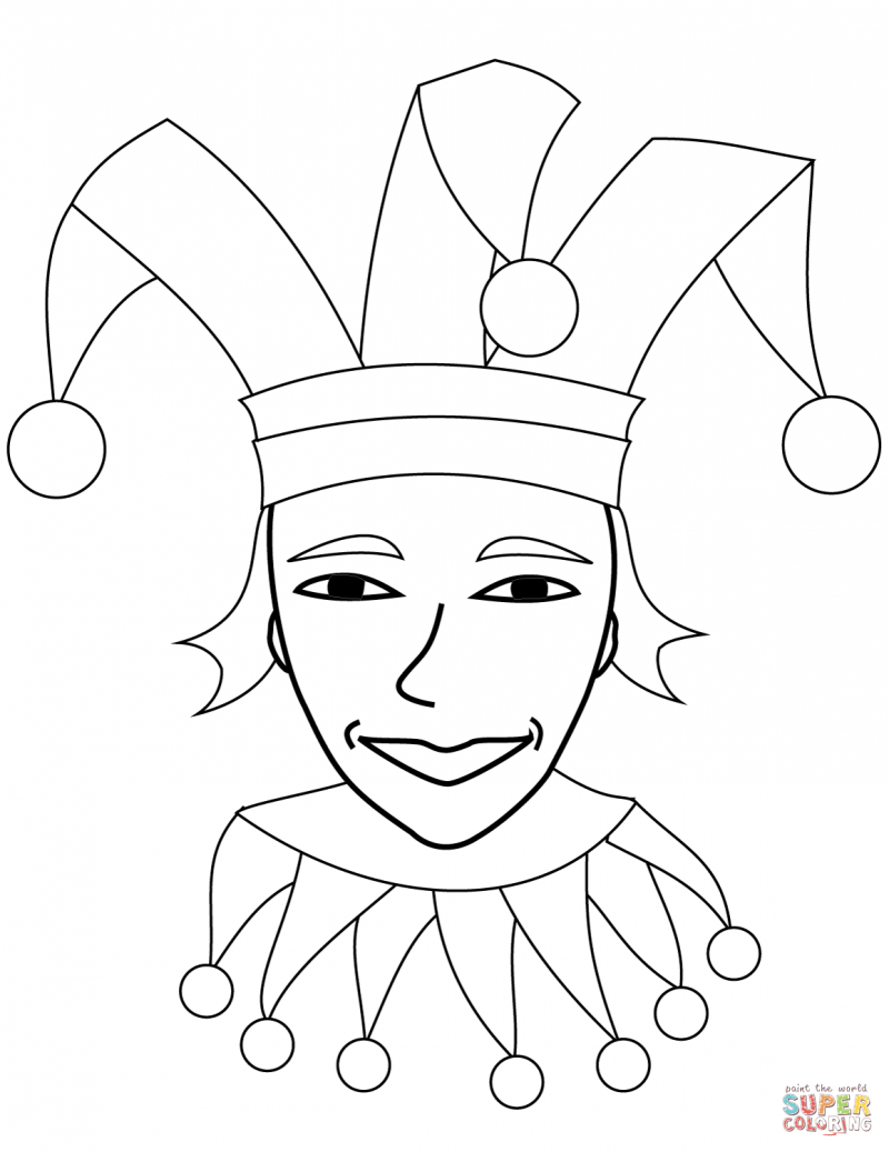 Карнавал раскраска для детей