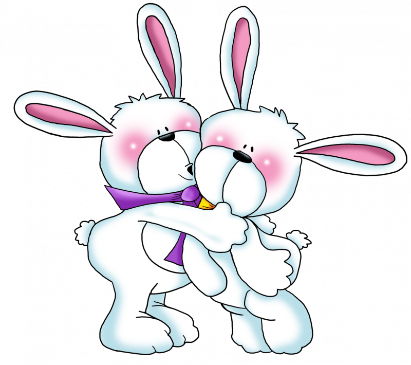 Обнимашки зайчиков