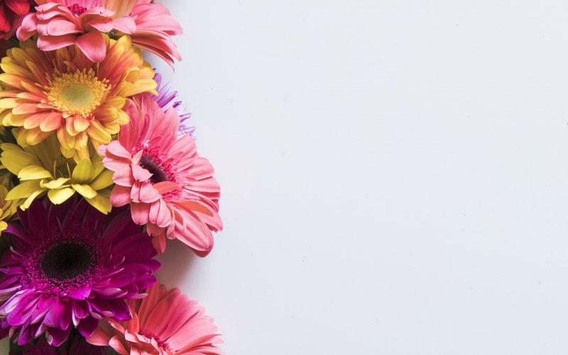 Цветы сбоку