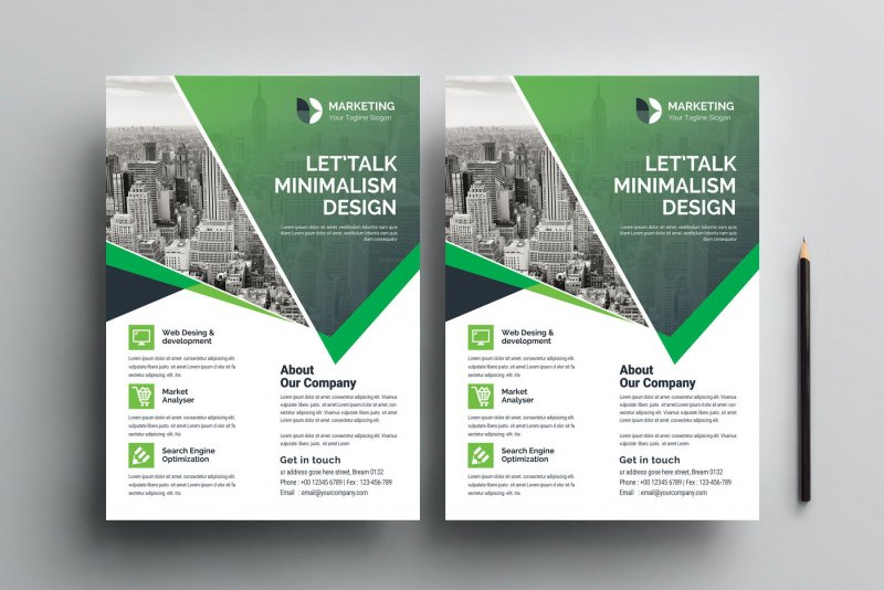 Буклет в стиле Минимализм