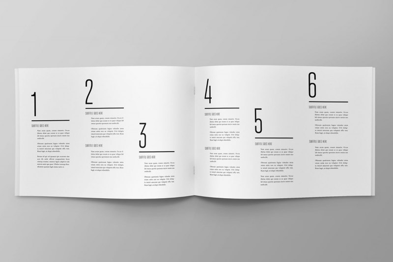 Обложка буклета Минимализм