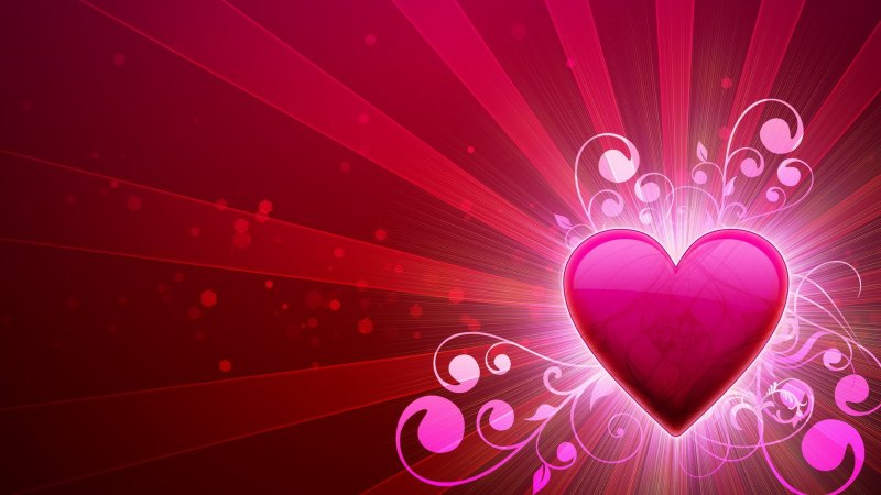 Красивый фон с сердечками