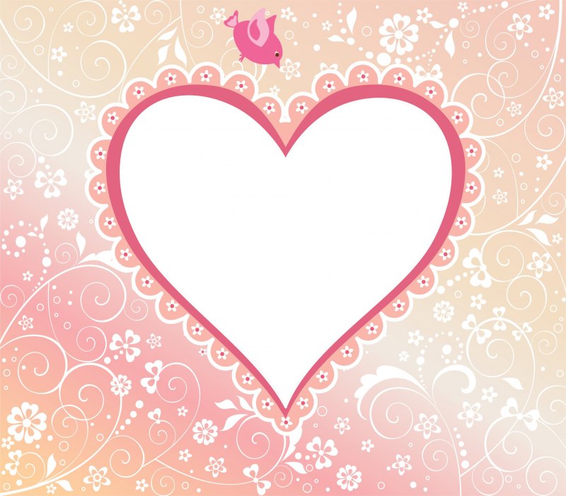 Красивый фон с сердечками