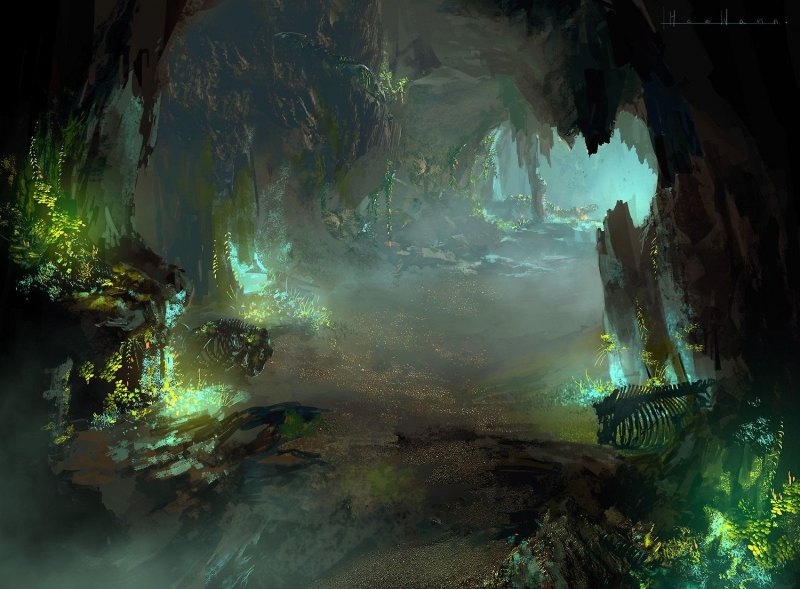 Concept Art пещера