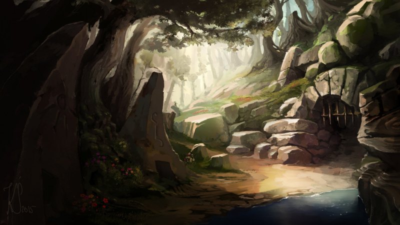 Пещера арт Dungeon and Dragons