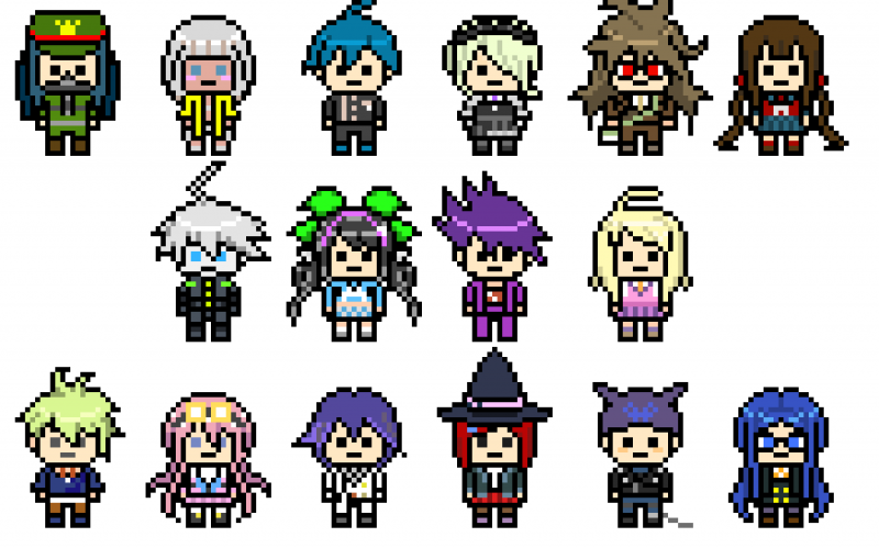Danganronpa пиксели