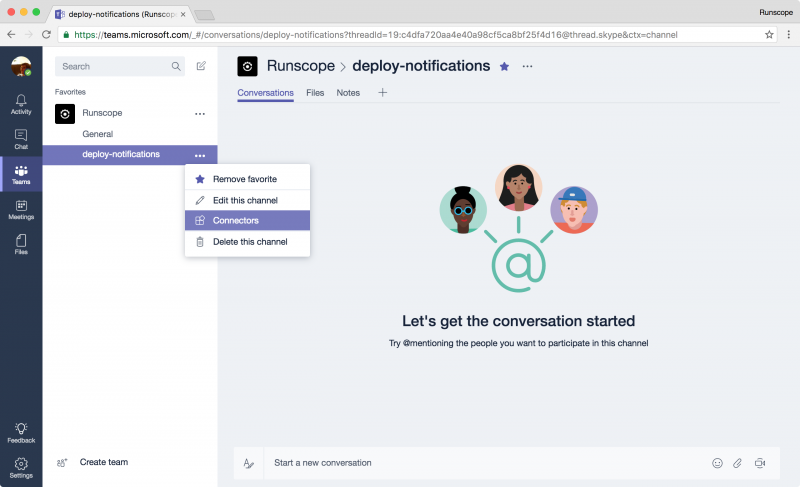 Microsoft Teams контакты