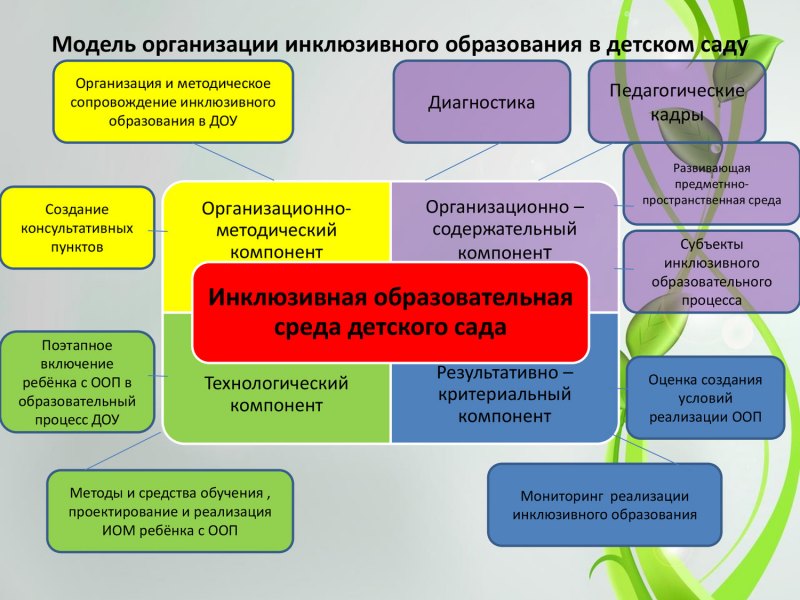 Модель инклюзивного образования в ДОУ