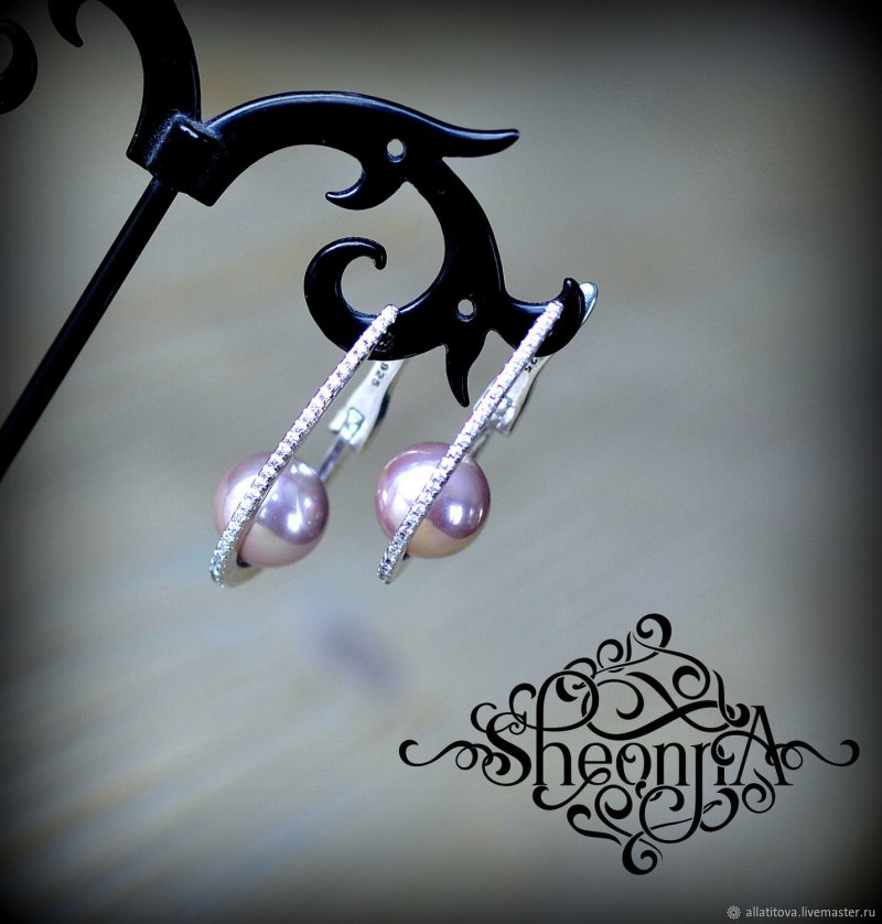Серьги he780 гранат