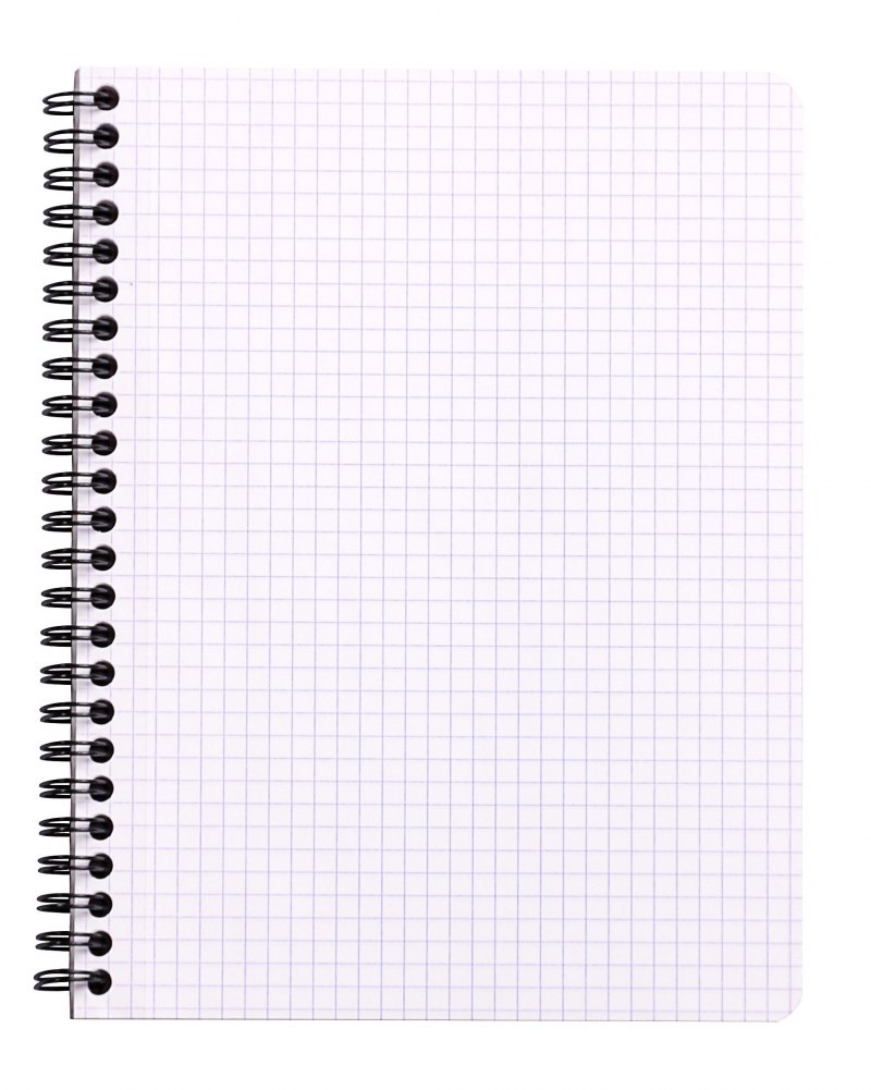 Лист блокнота на пружине