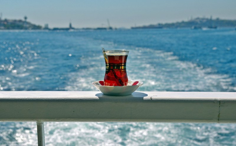 Чашка чая море