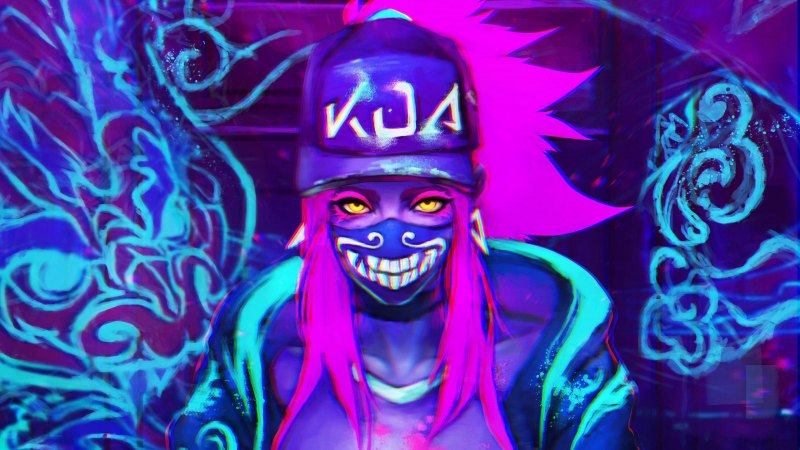 KDA League of Legends Neon