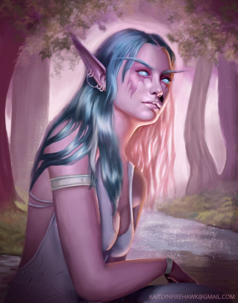 Warcraft Art ночные эльфы
