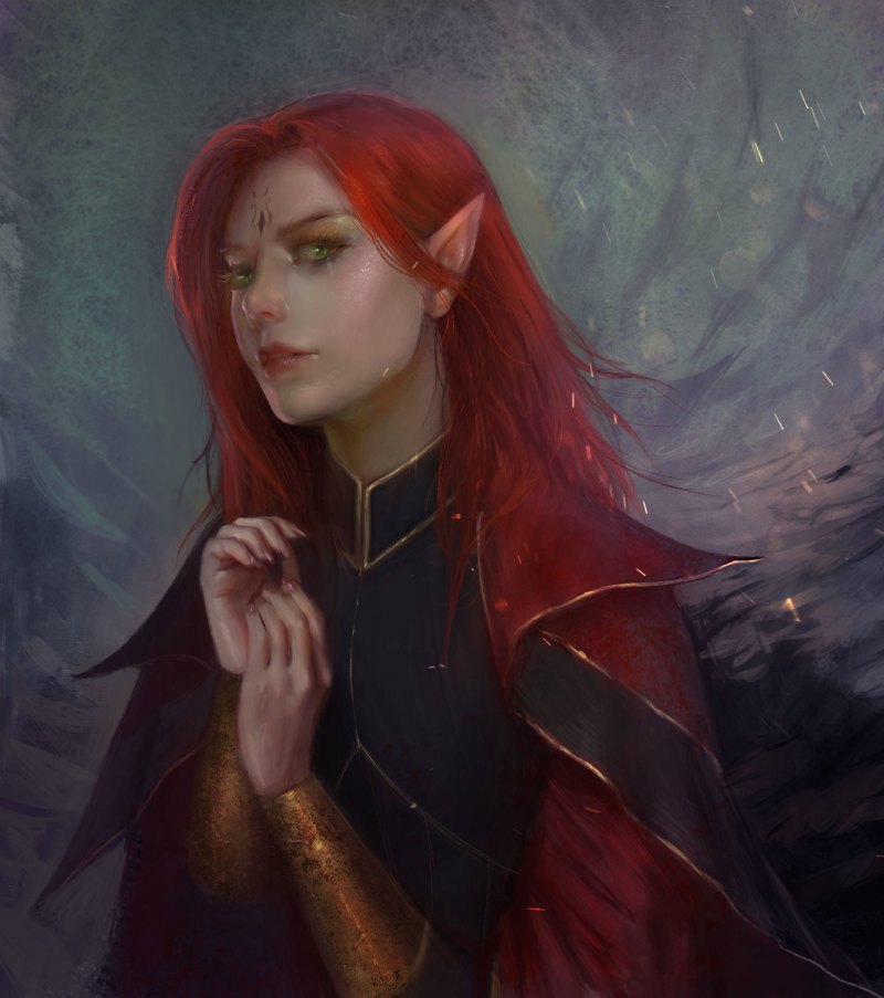 Серая эльфийка