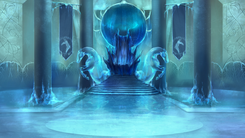 Замок снежной королевы Тронный зал