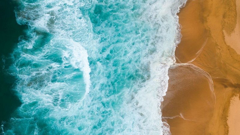 Волны вид сверху