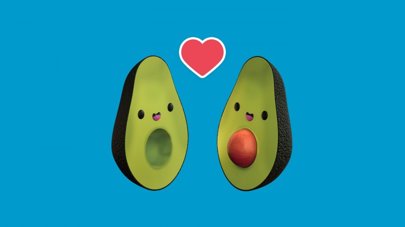Обои с авокадо